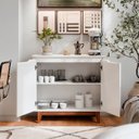 Ver imagem 3 de Buffet 02 Portas sem Gaveta Flow Branco