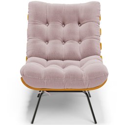 Kit 2 Poltronas Decorativas Sala de Estar Costela L02 Bouclê Rosê - Lyam Decor - 3 Kit 2 Poltronas Decorativas Sala de Estar Costela L02 Bouclê Rosê - Lyam Decor - 3