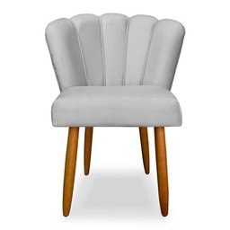 Cadeira de Jantar Pétala Estofada Pés Palito Suede - 2