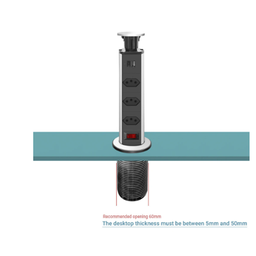 Tomada Elétrica para Mesa Forma de Torre Usb Tipo C - 4