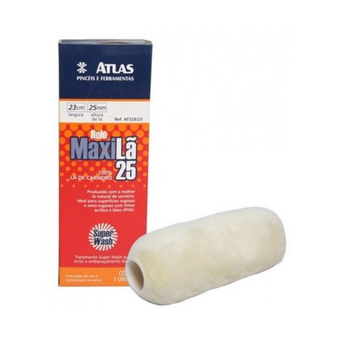 Rolo Lã Carneiro Maxila 23 Cm sem Cabo At328/25 Atlas