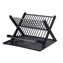 Escorredor de Pratos Dobrável Plástico Aço Inox - Quanhe - 1