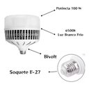 Ver imagem 3 de Lampada Led Bulbo 100w Alta Potência 6500k Bocal E27 Bivolt