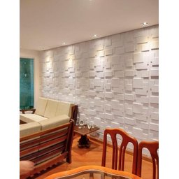 Revestimento Parede 3D Plastico Ilove3D Mod. Quadratto 9M² - 2