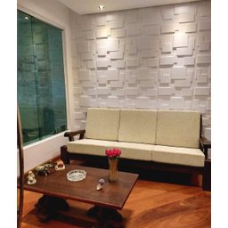 Revestimento Parede 3D Plastico Ilove3D Mod. Quadratto 9M² - 7