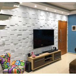 Revestimento Parede 3D Plastico Ilove3D Mod. Quadratto 9M² - 6