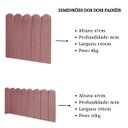 Ver imagem 6 de Cabeceira Painel Cama Casal Box Nuvem Suede Sandy 140 cm:Rosê