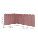 Ver imagem 3 de Cabeceira Painel Cama Casal Box Nuvem Suede Sandy 140 cm:Rosê