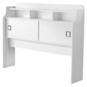 Ver imagem 1 de Cabeceira Casal 2 Portas 145 Cm Mdf Jessica Branco Decmade