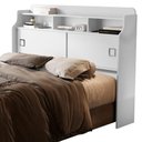 Ver imagem 5 de Cabeceira Casal 2 Portas 145 Cm Mdf Jessica Branco Decmade