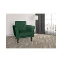 Ver imagem 3 de Kit 2 Poltronas Decorativa Classic Suede Verde Pés Madeira Mz Decor