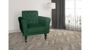 Ver imagem 3 de Kit 2 Poltronas Decorativa Classic Suede Verde Pés Madeira Mz Decor