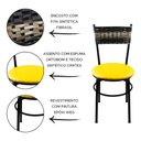 Ver imagem 2 de 2 Cadeiras Pretas para Cozinha Viena Cappuccino Premium:Amarelo