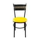 Ver imagem 3 de 2 Cadeiras Pretas para Cozinha Viena Cappuccino Premium:Amarelo