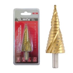 Broca Escalonada em Aço Rápido - Hss Med. 4 a 32mm - Mtx - 2 Broca Escalonada em Aço Rápido - Hss Med. 4 a 32mm - Mtx - 2