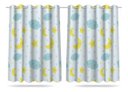 Ver imagem 4 de Kit Cortina + 3 Capas Almofadas Infantil Nuvem Azul Mod 05