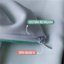 Ver imagem 6 de Kit Cortina + 3 Capas Almofadas Infantil Nuvem Azul Mod 05