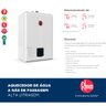Aquecedor de Água a Gás Digital Rheem 40 Litros Glp Bivolt Branco - 7