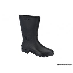 Bota Pega Forte Cano Medio Preta 43 - 1