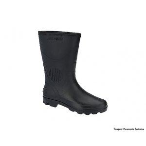 Bota Pega Forte Cano Medio Preta 43
