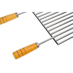 Grelha de Churrasco Aço Inox Barras 8 mm - Monthez – 50X40 - 3