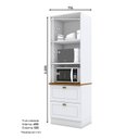 Ver imagem 2 de Torre Quente 2 Fornos Nova York Branco HP com Tampo Nature – Henn