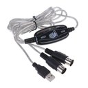 Ver imagem 1 de Cabo Adaptador Conversor Áudio Midi Interface Usb Suporte