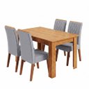 Ver imagem 1 de Kit Mesa de Jantar Palace Mel com 4 Cadeiras Cristal