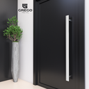 Ver imagem 3 de Puxador para Portas Alto Brilho em Aço Inox Eros Grego Metal 50cm