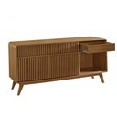 Ver imagem 2 de Aparador Buffet com 2 Portas 2 Gavetas e Nichos Retrô 165cm Multimóveis Crljm-APA003 - Cinamomo