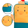 Lancheira Térmica Infantil Bolsa Escolar Menina Marmita Criança Ajustáveis Creche Para Mochila Compa - 1