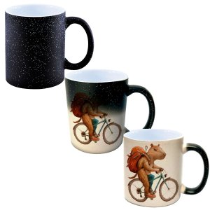 Caneca Mágica Glitter Muda de Cor Y2 Capivara Menino Bicicleta 2