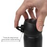 Garrafa Térmica Esportiva Parede Dupla Aço Inox Preto 410ml - Lyor - 4