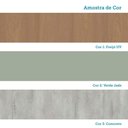 Ver mais imagens de Cozinha Compacta 4 Pçs Tampo 200cm Slim Luciane Móveis Freijó-verde Jade