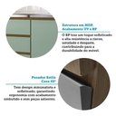 Ver imagem 6 de Cozinha Compacta 4 Pçs Tampo 200cm Slim Luciane Móveis Freijó-verde Jade