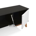 Ver imagem 3 de Rack Kappesberg 3 Portas 3d Preto Fosco-branco 180cm