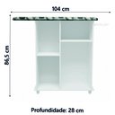 Ver imagem 3 de Tábua de Passar Roupa com Gabinete Florence Notável Branco