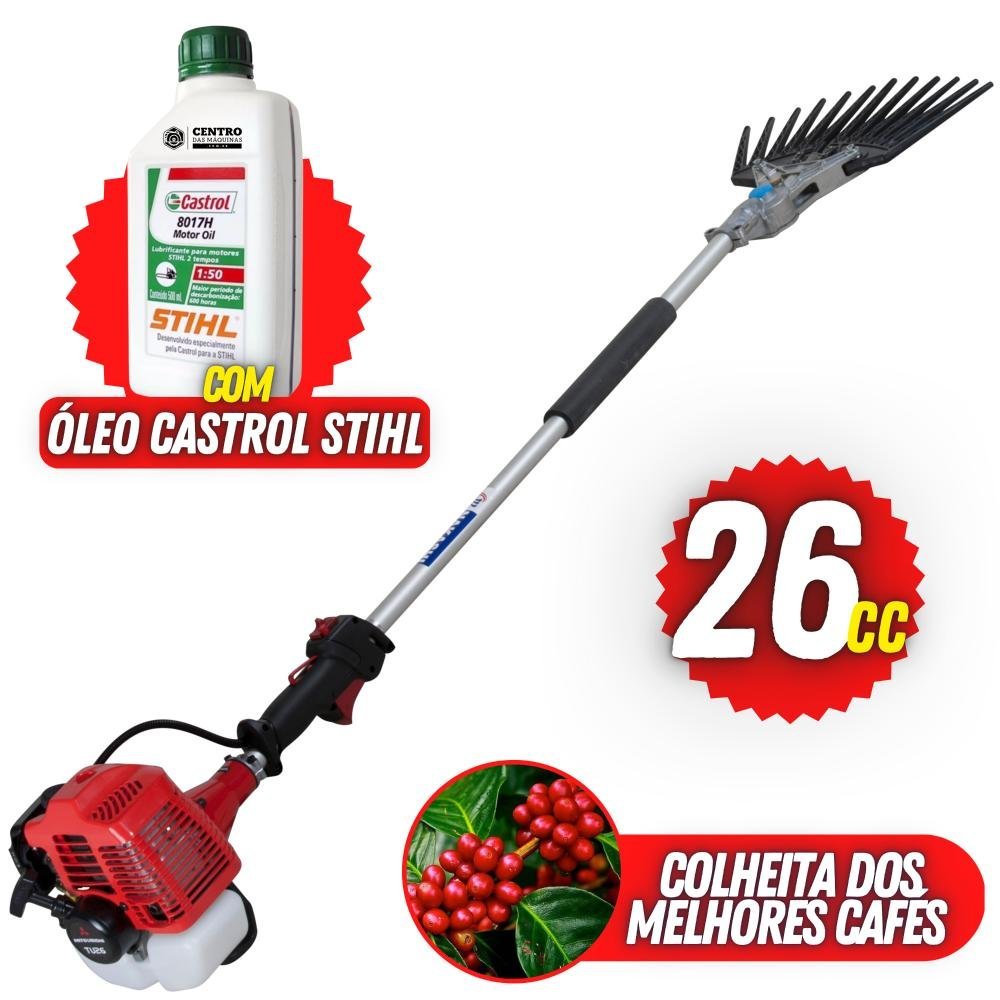 Derriçadeira Nakashi Com Motor Mitsubishi TU26 e Garra Simples +