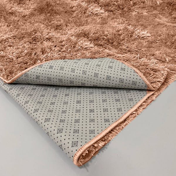 Tapete Felpudo Sala Quarto e Escritório Antiderrapante Fofo Casa Dona 100x140cm Caramelo - 5