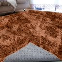 Ver imagem 4 de Tapete Felpudo Sala Quarto e Escritório Antiderrapante Fofo Casa Dona 100x140cm Caramelo