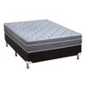 Cama Box Casal: Colchão Molas Orthocrin Superlastic Millenium + Base CRC Suede Black(138x188) - 1