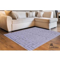 Tapete para Sala Realce Eden 51 Cinza 2,00x2,50M - J Serrano - 2