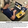 Suporte Mesa para Notebook Tablet Celular para Usar na Cama 56x33 Amarelo - 2