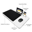 Ver imagem 6 de Suporte Mesa para Notebook Tablet Celular para Usar na Cama 56x33 Branco