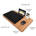 Ver imagem 5 de Suporte Mesa para Notebook Tablet Celular para Usar na Cama 56x33 Jade