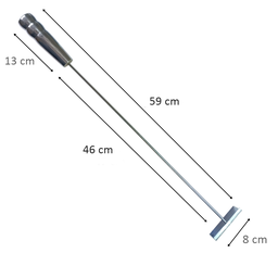 KIT LIMPEZA DE CHURRASQUEIRA RASTELO DE BRASA E PA 59 CM - 3