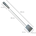 Ver imagem 4 de KIT LIMPEZA DE CHURRASQUEIRA RASTELO DE BRASA E PA 59 CM