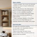 Ver mais imagens de Armário Aéreo para Cozinha 3 Portas de Vidro 120cm Nobre Marrom/Cinamomo/Cinza