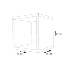 Nicho 45 X 45 X 15 Em Mdf - Branco - 4