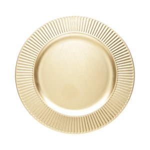 Sousplat de Plástico Primer Dourado 33cm - Lyor
